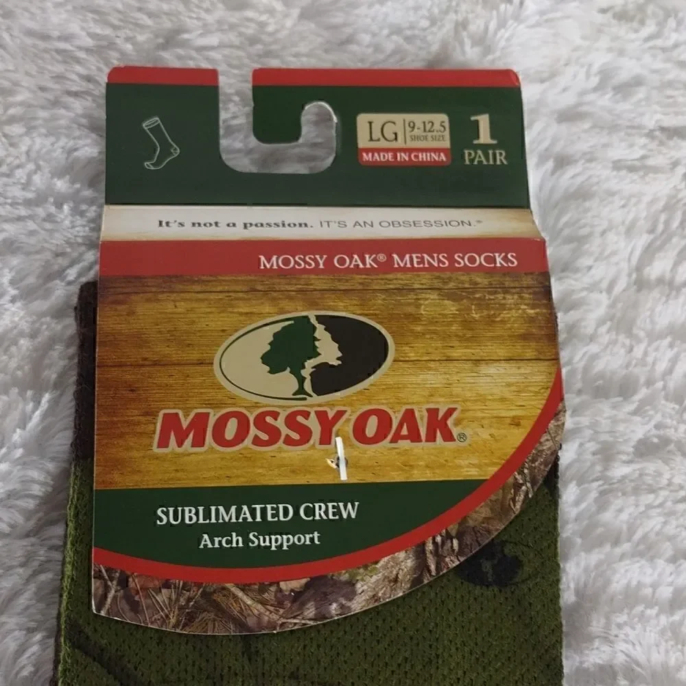 Mossy Oak Crew Camo Men's Socks